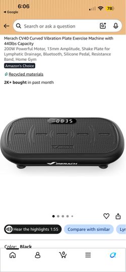 Merach CV40 Curved Vibration Plate Exercise Machine