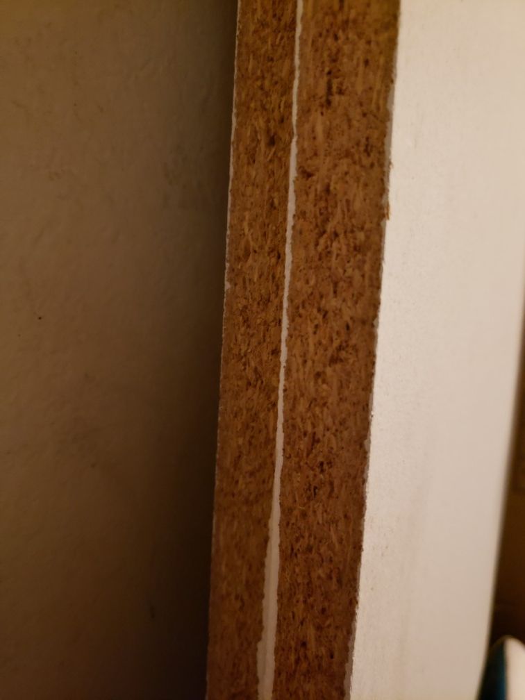 Four 6' Bullnose MDF shelving board, painted white. for Sale in