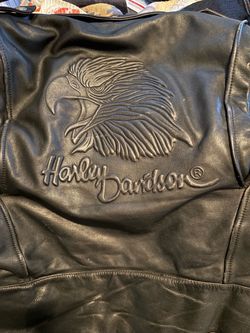 Vintage Harley-Davidson Black Motorcycle Jacket