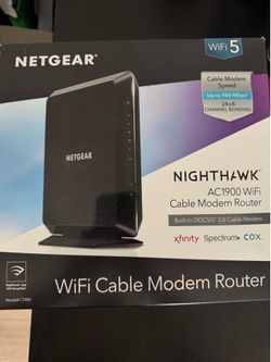 NetGear NightHawk AC1900 WIFI Cable Modem Router
