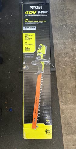 RYOBI 26" 40V Brushless Hedge Trimmer Kit