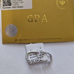 Certified Moissanite Earrings - 1.00ct total