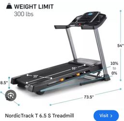 T 6.5 S Treadmill New In Box