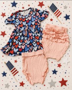 Posh Peanut Liberty Twirl Dress & Bloomer Set Size 2T