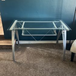 Glass desk $40