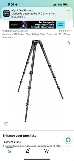 Manfrotto Tripod Carbón 536