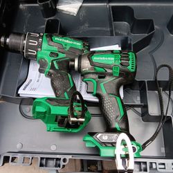 Metabo 18v  Hammer Impact Driver Drill Set Bare Tool
