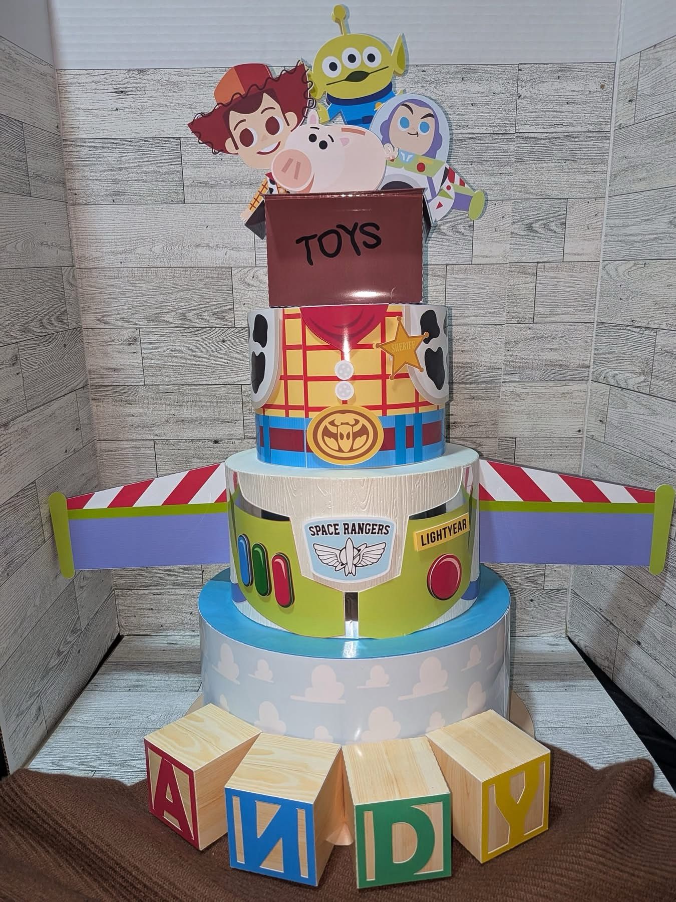 Toy story 3 Tier Paper Cake