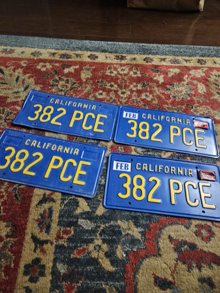 California License Plates