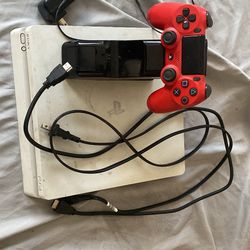PS4 , Red Controller, Charging Station , HDMI 
