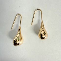 14K Gold Teardrop Earrings