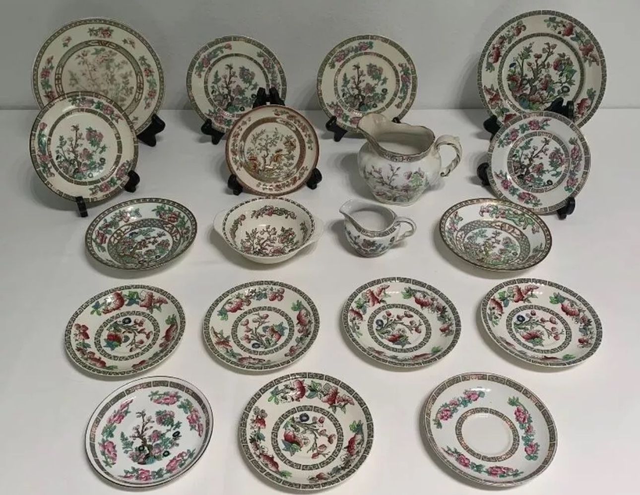 Antique Indian Tree Fine China Set