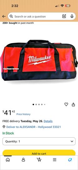Milwaukee Contractor Tool Bag 22" Red/Black