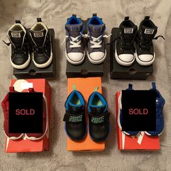 IN LIKE NEW CONDITION‼️ ****TODDLER BABY BOY NIKE AND HIGH TOP CONVERSE**** SIZE 8