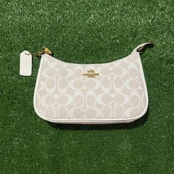 Coach White Teri Shoulder Bag Purse Women’s