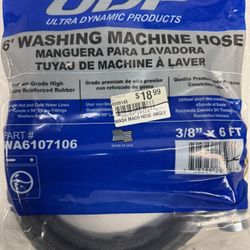 UDP 6’ Washing Machine Hose. Must Pick Up