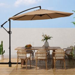 Cantilever Umbrella Tan Overhang Umbrella