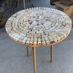 Wine Cork Table - Handmade 