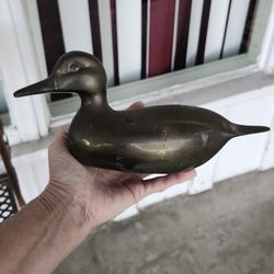 Solid Vintage Brass Duck Figurine 🦆