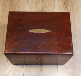 Vintage Antique Cigar Humidor From 1908 Collectible