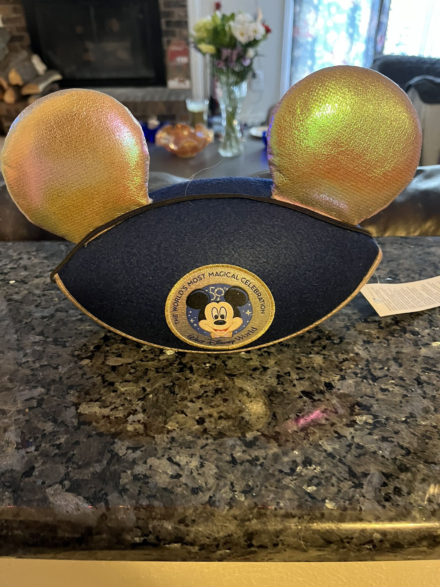 Walt Disney 50th Anniversary Mickey Ears Cap Hat New 