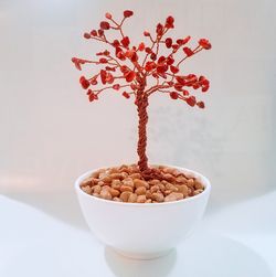 #2 Red Dyed Bamboo Coral Tree of Life
