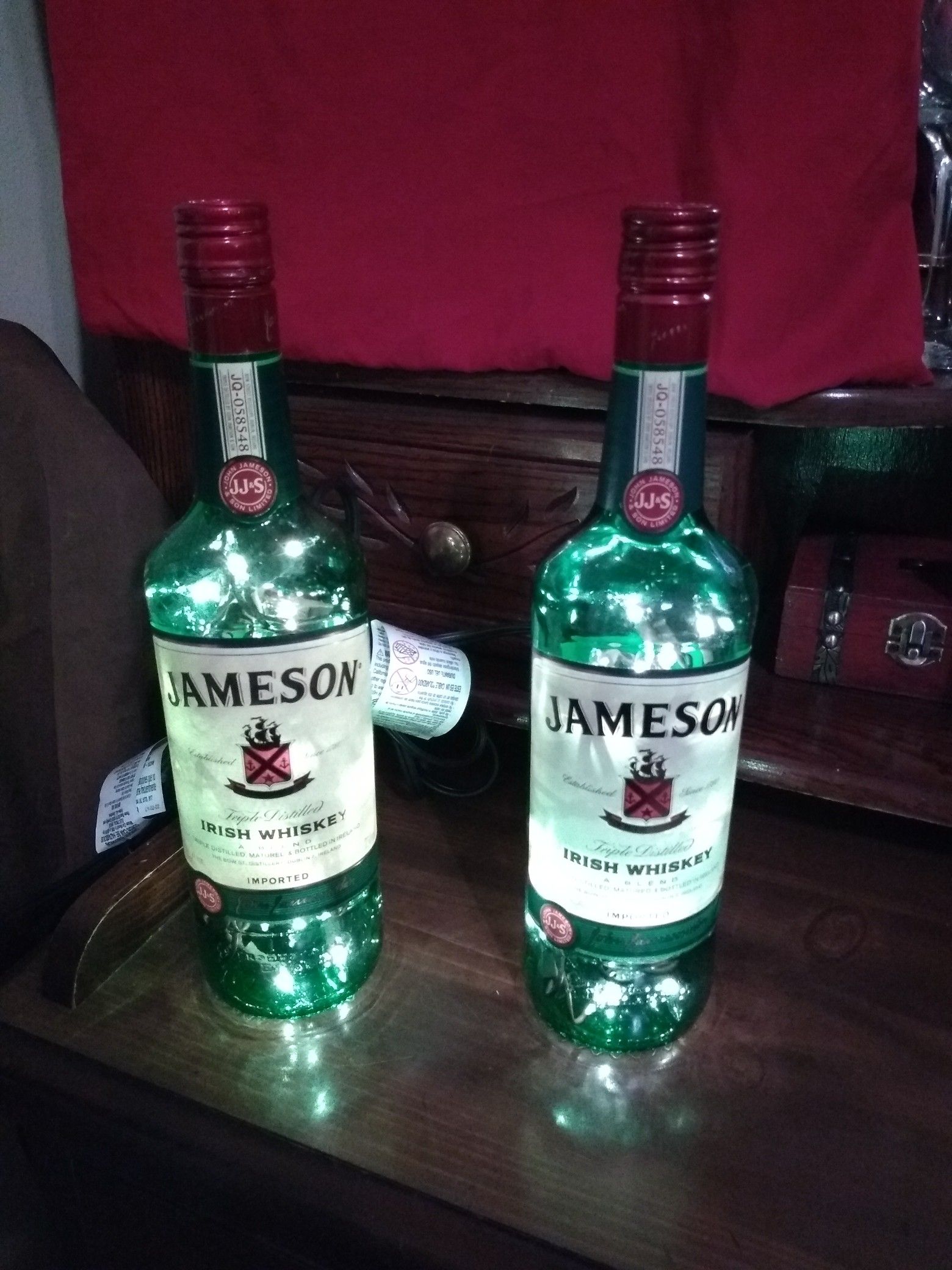 Jameson liquor bottle mood lamps