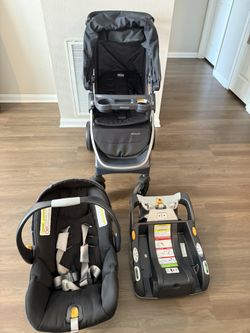 Almost New - Chicco Bravo 3-in-1 Travel System