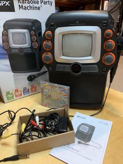 Karaoke party machine with music