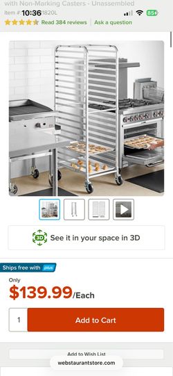 Sheet Pan Rack- Half Rack (10-Pan) *NEW*