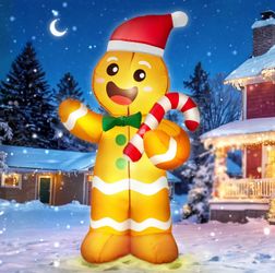 Christmas Inflatable Cute Gingerbread Man