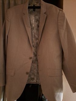 MENS INC INTERNTL NEW SUIT JACKET BLAZER, SLIM FIT, BEIGE 42 44