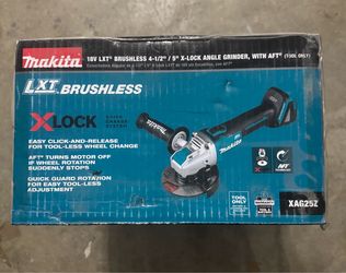 Makita 18V LXT Brushless X-LOCK 4-1/2"/5" Angle Grinder Tool Only XAG25Z