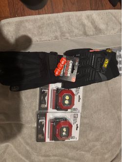 Mechanics gloves &rotating work light