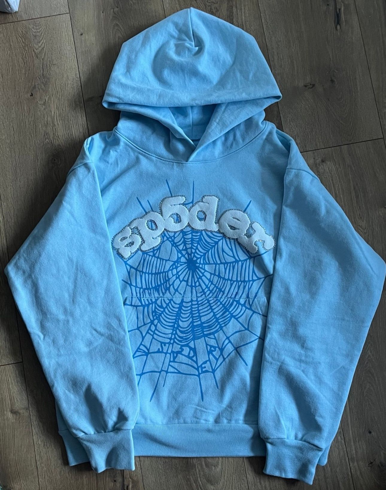 Sky Blue Sp5der Hoodie