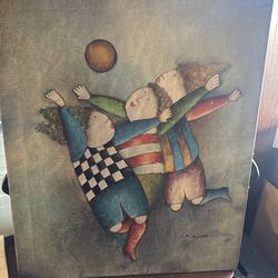 Whimsical oil painting