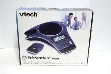VTech ErisStation VCS702 Conference Phone w/ 2 Wireless Mics DECT 6.0 Office