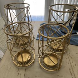Gold Candle Stands 
