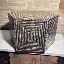 Luxury Mother Of Pearl Inlay Coffee Table Modern Design