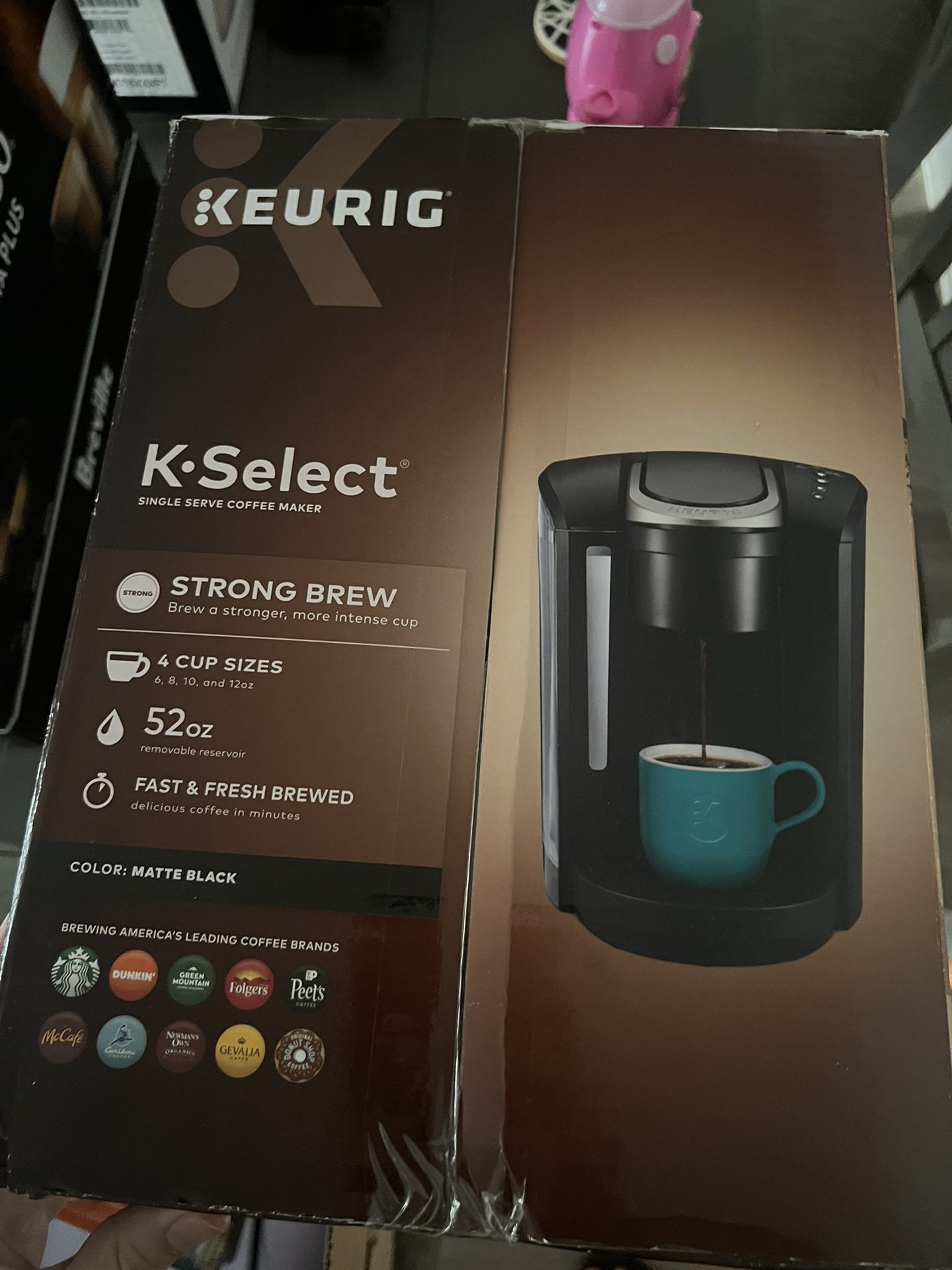 Keurig K-Select Coffee Maker, Single Serve K-Cup Pod Coffee Brewer, With  Strength Control and Hot Water On Demand, Matte Black for Sale in North  Miami Beach, FL - OfferUp
