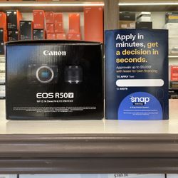 Canon R50V Camera With 14-30mm Lens (Located In Downey, CA)