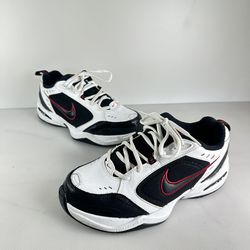 Nike Air Monarch IV White Black Red womansize 8