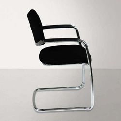 Haworth Zody Cantilever Chairs - Modern Black Accent/ Dining/Statement (Willing to sell in Sets)