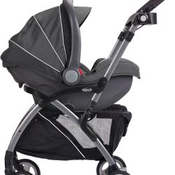Graco SnugRider Elite Car Seat Carrier, Lightweight Frame, Travel Stroller Accepts any Graco SnugRide Infant Car Seat, Black