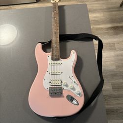 Squire Bullet Stratocaster HSS HT Electric Guitar Pink