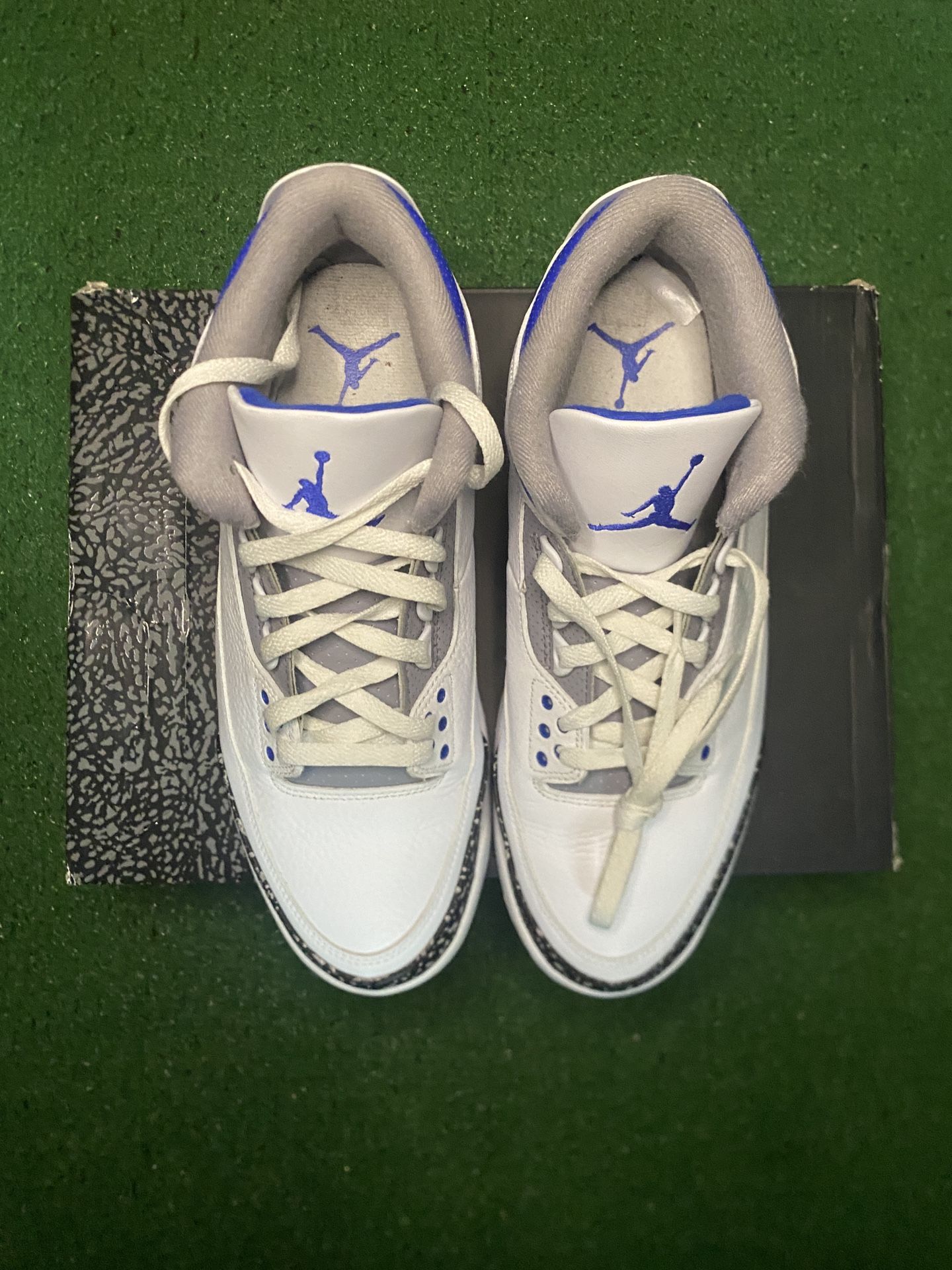 Air Jordan Retro 3 Racer Blue Size 10.5 In Great Condition With Shoe Box.