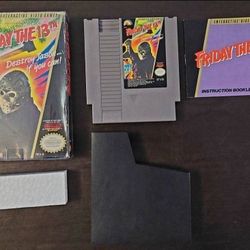 Nintendo Nes Friday The 13th Video Game