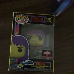 Eddie from Stranger Things black light Funko Pop