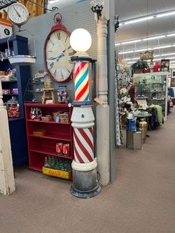1920’s Theo Koch Porcelain Sidewalk Barber Pole
