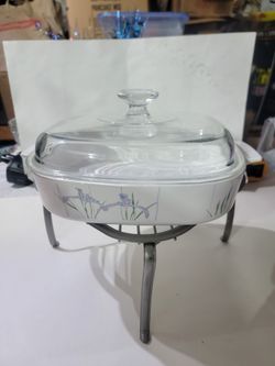 Corning Ware Shadow Iris Casserole Dish